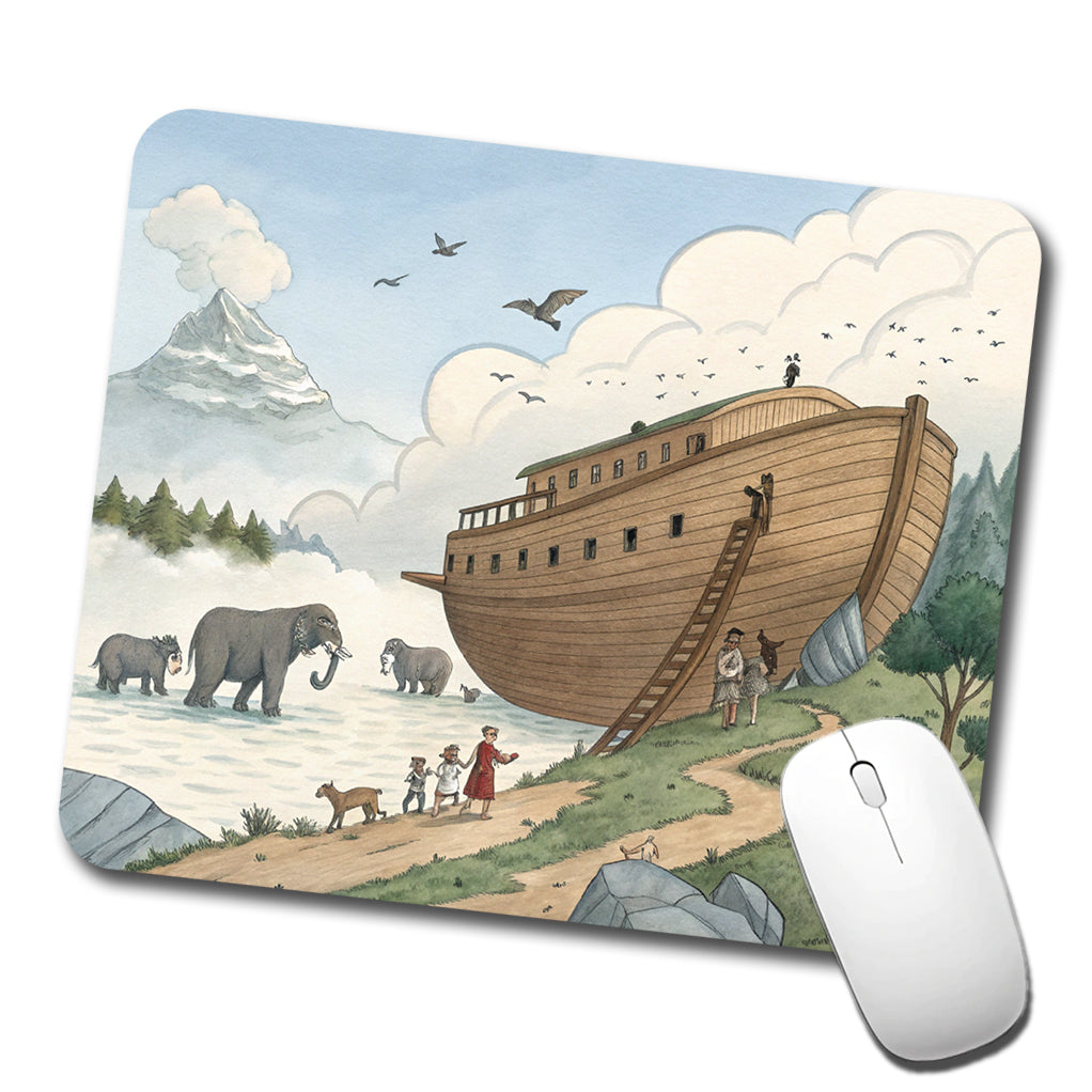 Noah's Ark Animals Low Profile Mouse Pad Mat