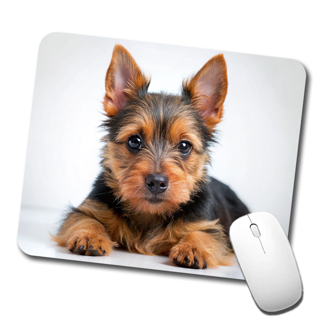 Australian Terrier Dog Puppy Photo Low Profile Mouse Pad Mat