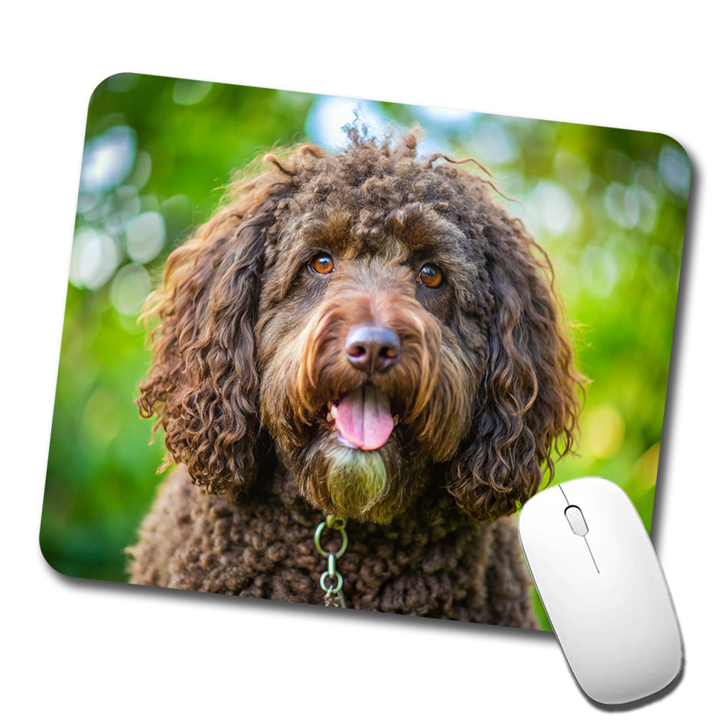 Barbet Dog Photo Low Profile Mouse Pad Mat