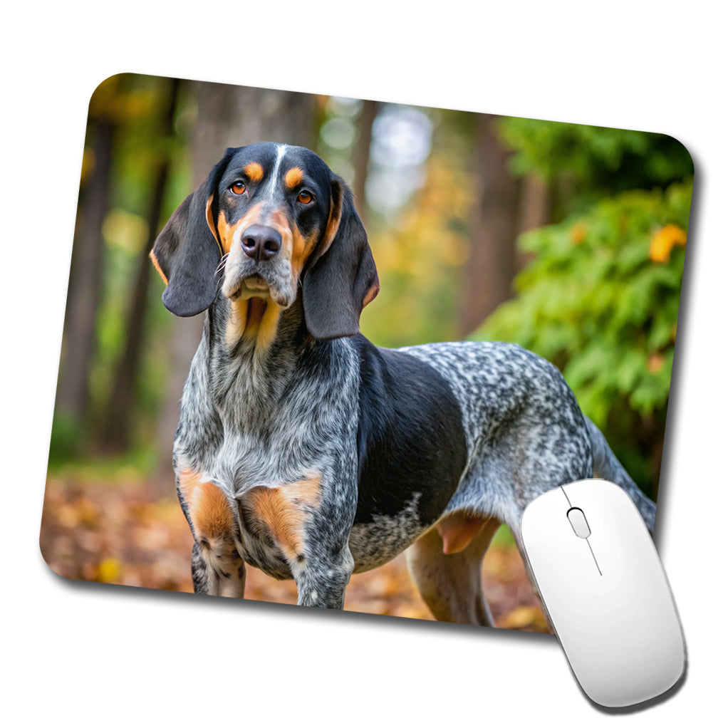 Bluetick Coonhound Dog Photo Low Profile Mouse Pad Mat