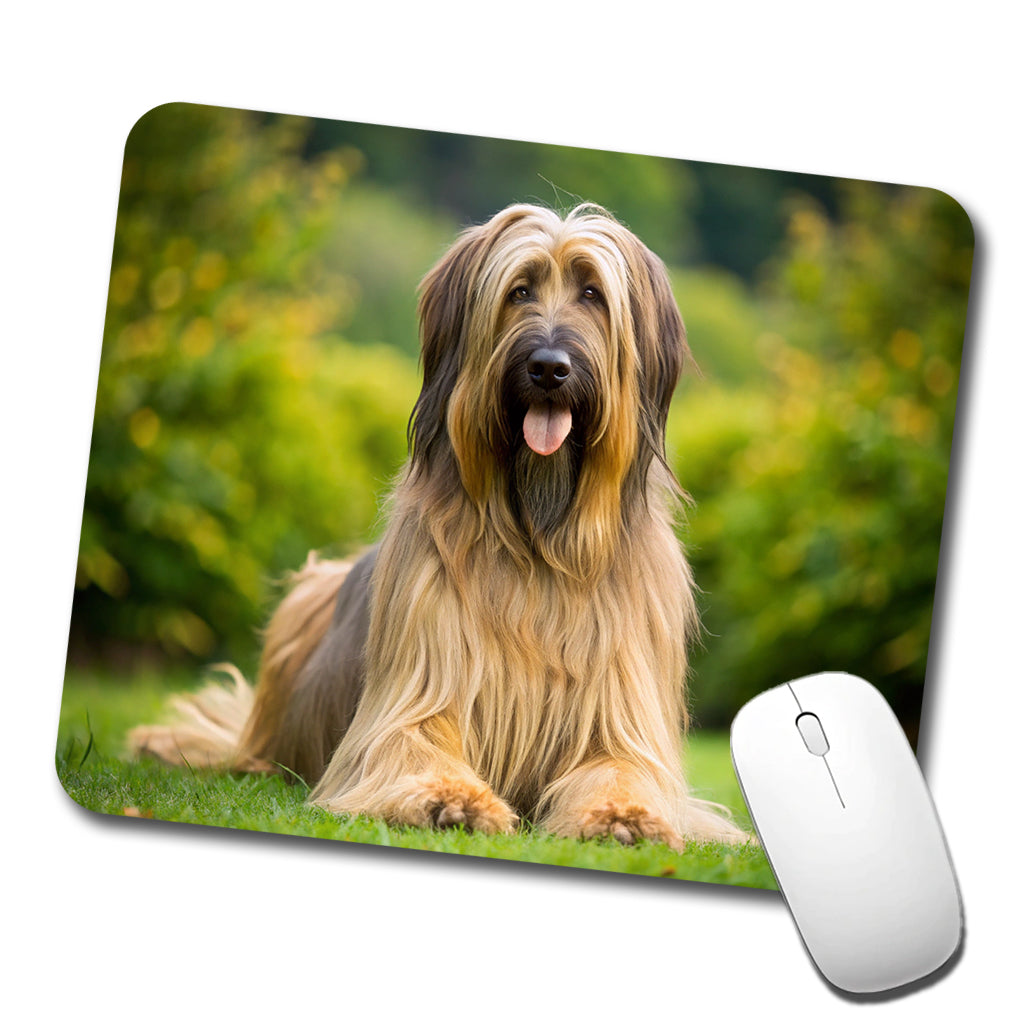 Briard Dog Photo Low Profile Mouse Pad Mat