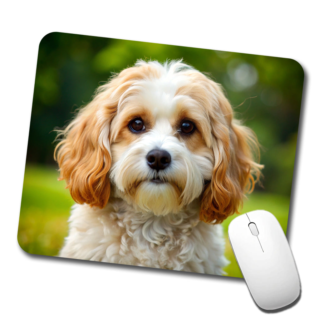 Cavachon Dog Photo Low Profile Mouse Pad Mat