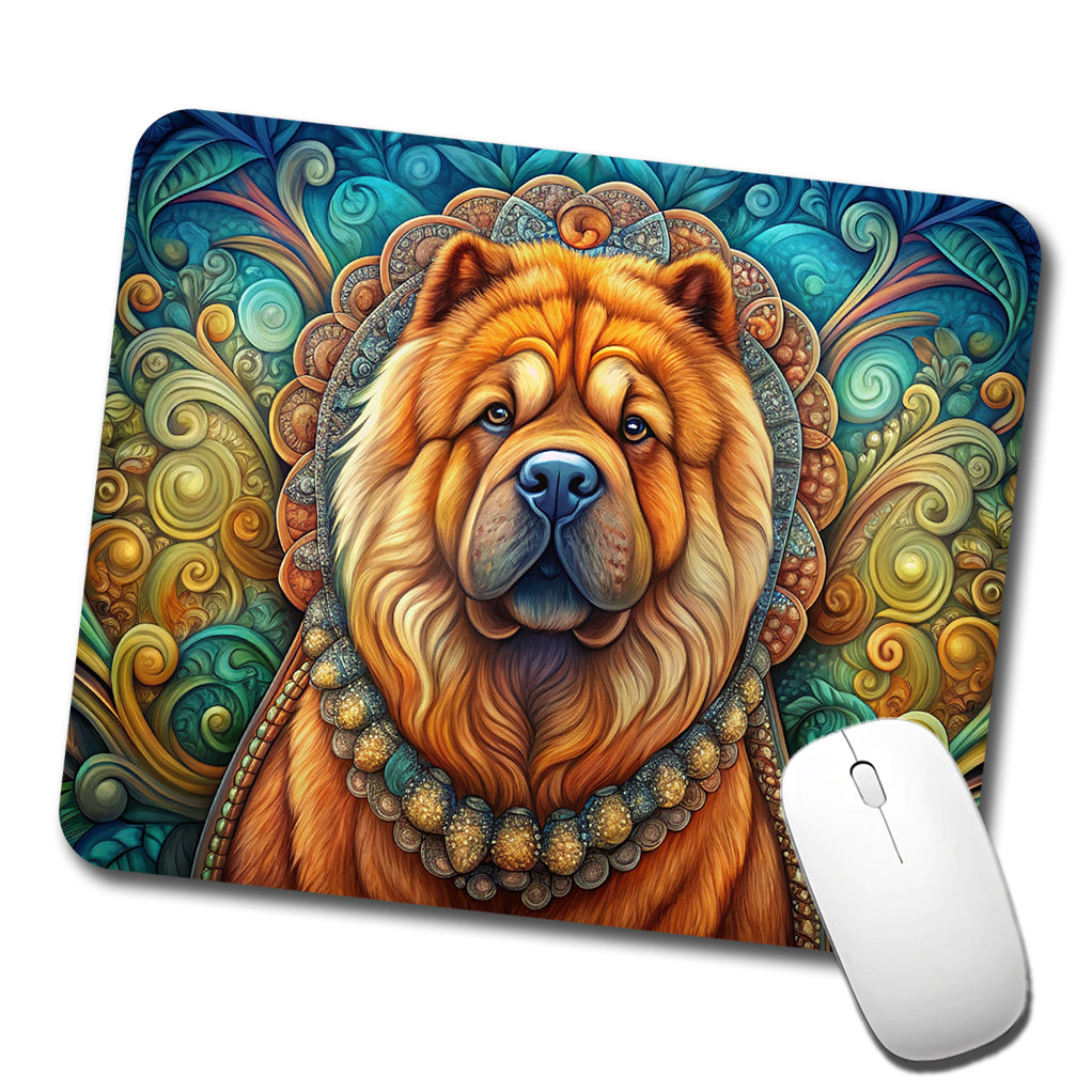 Chow Chow Dog Art Nouveau Low Profile Mouse Pad Mat