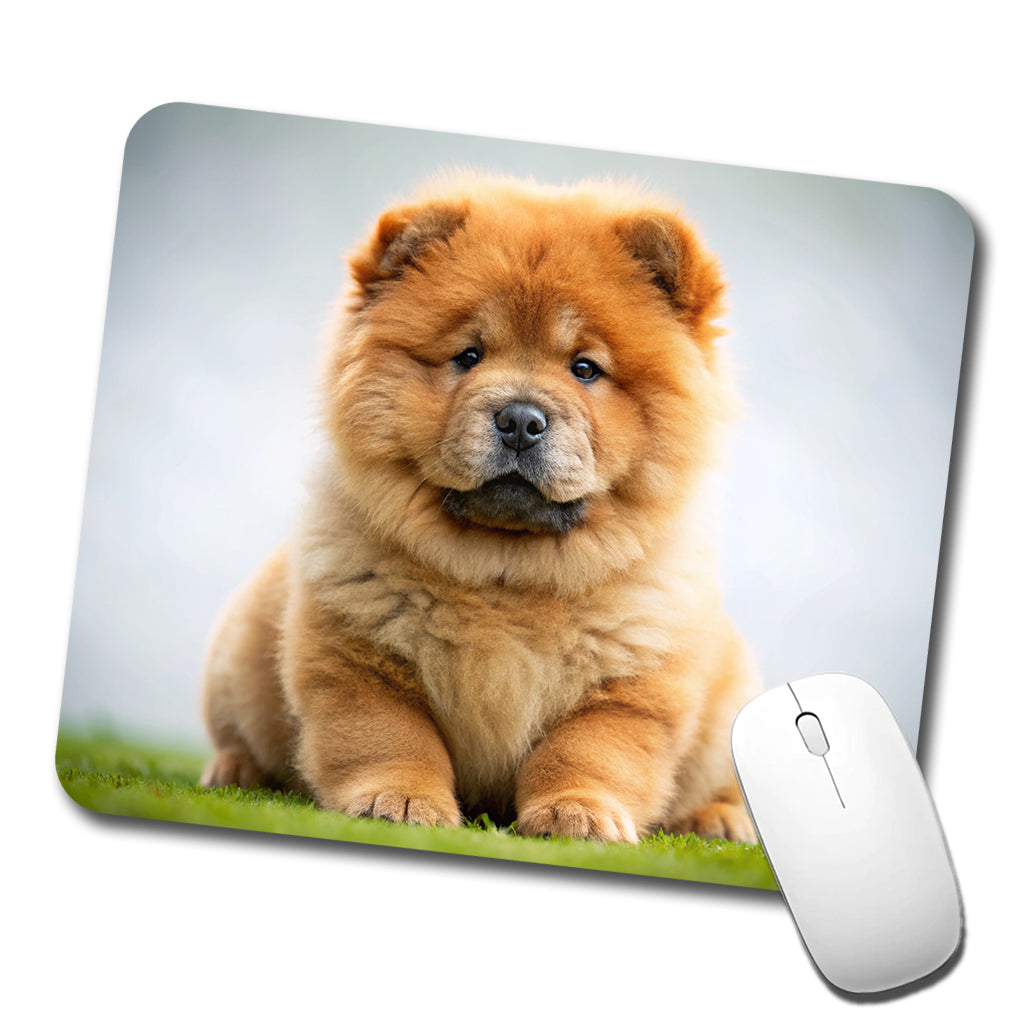 Chow Chow Dog Puppy Photo Low Profile Mouse Pad Mat