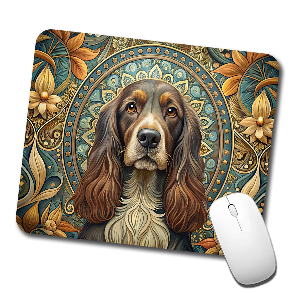 Field Spaniel Dog Art Nouveau Low Profile Mouse Pad Mat