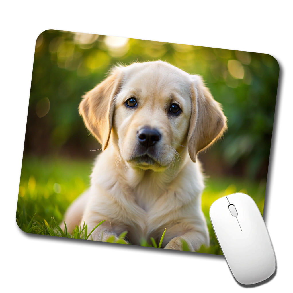 Goldador Dog Puppy Photo Low Profile Mouse Pad Mat