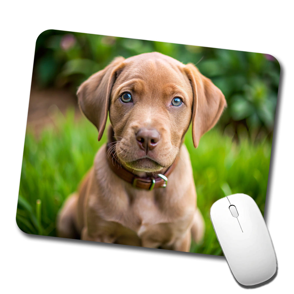 Labrabull Dog Puppy Photo Low Profile Mouse Pad Mat