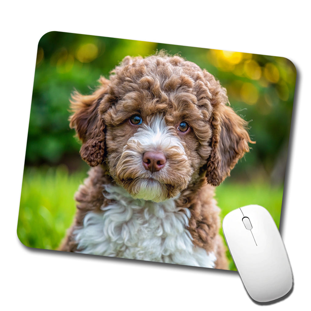 Lagotto Romagnolo Dog Puppy Photo Low Profile Mouse Pad Mat
