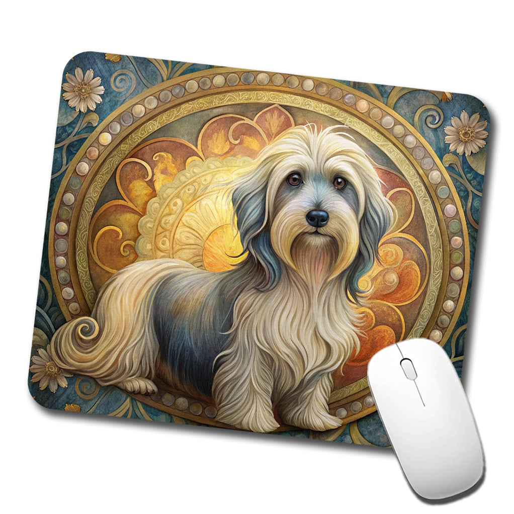 Lowchen Little Lion Dog Art Nouveau Low Profile Mouse Pad Mat