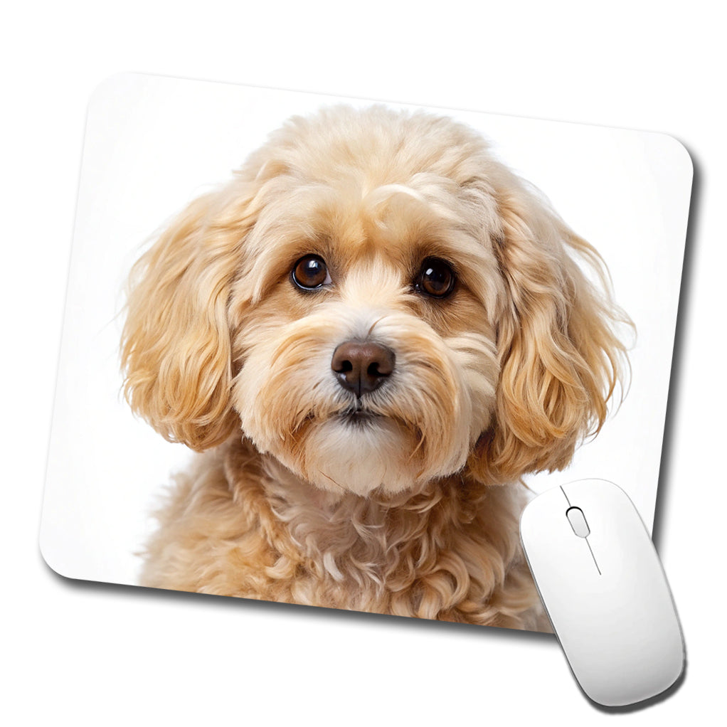 Maltipoo Dog Photo Low Profile Mouse Pad Mat