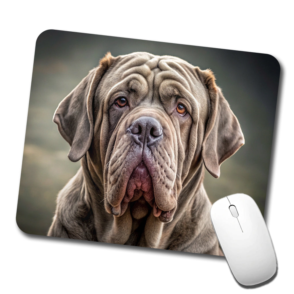 Neapolitan Mastiff Dog Photo Low Profile Mouse Pad Mat