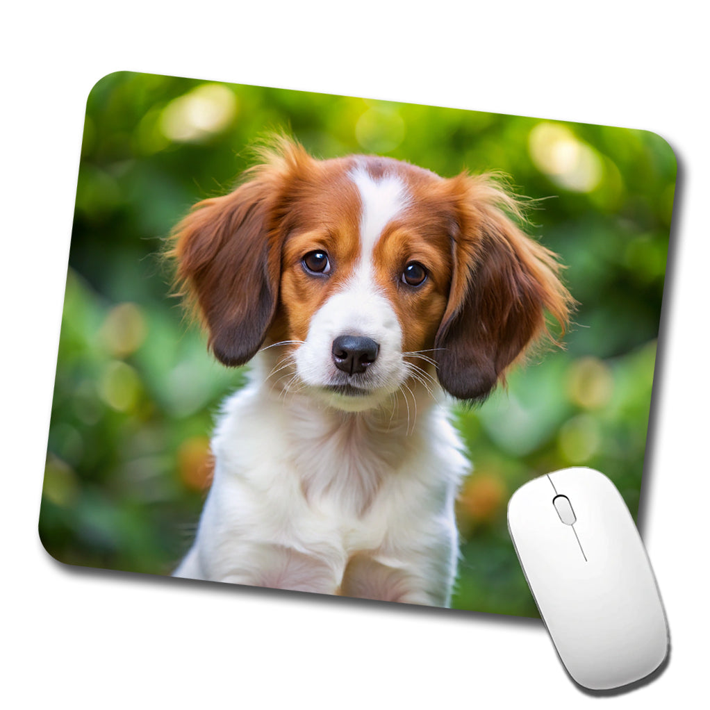 Nederlandse Kooikerhondje Dog Puppy Photo Low Profile Mouse Pad Mat