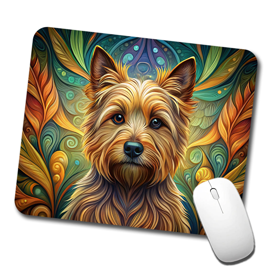 Norwich Terrier Dog Art Nouveau Low Profile Mouse Pad Mat