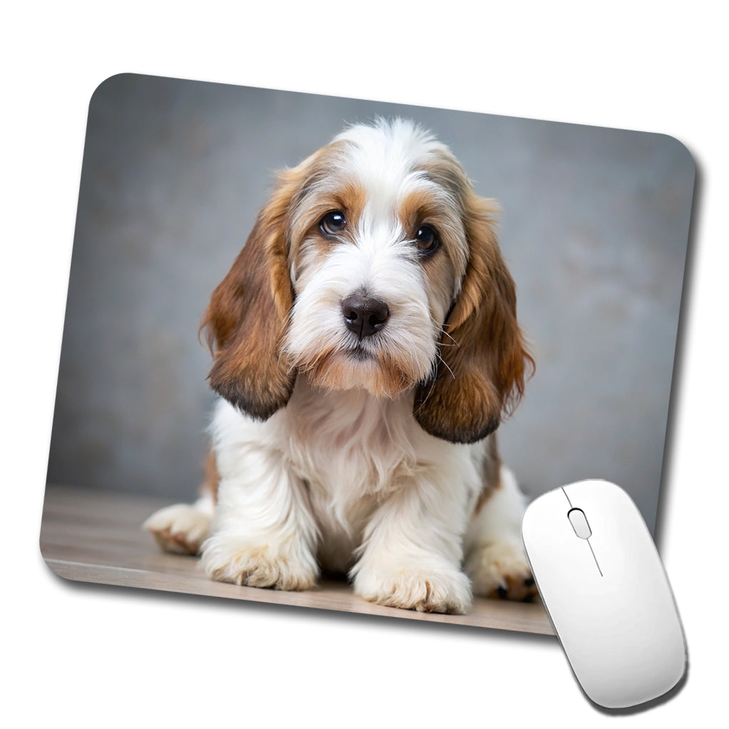 Petit Basset Griffon Vendeen Dog Puppy Photo Low Profile Mouse Pad Mat