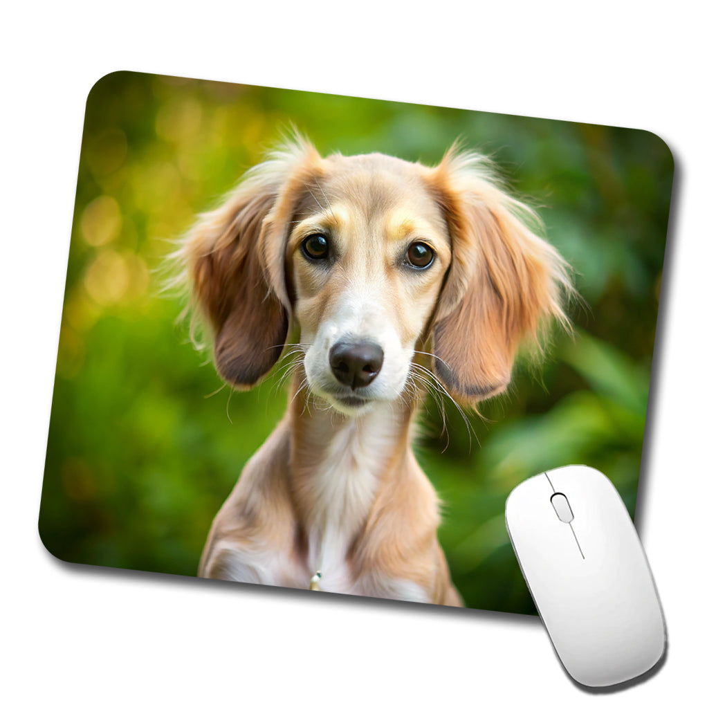 Saluki Dog Puppy Photo Low Profile Mouse Pad Mat