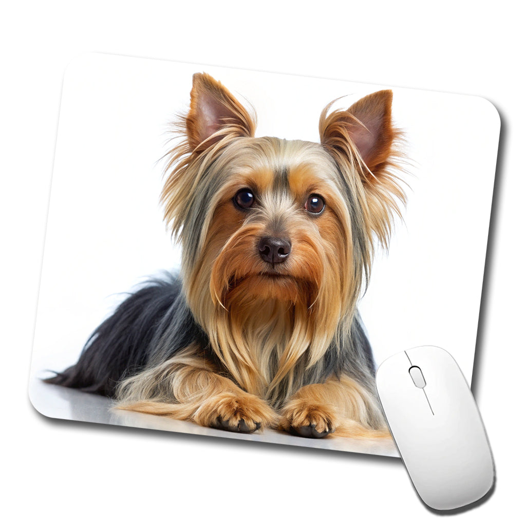 Silky Terrier Dog Photo Low Profile Mouse Pad Mat
