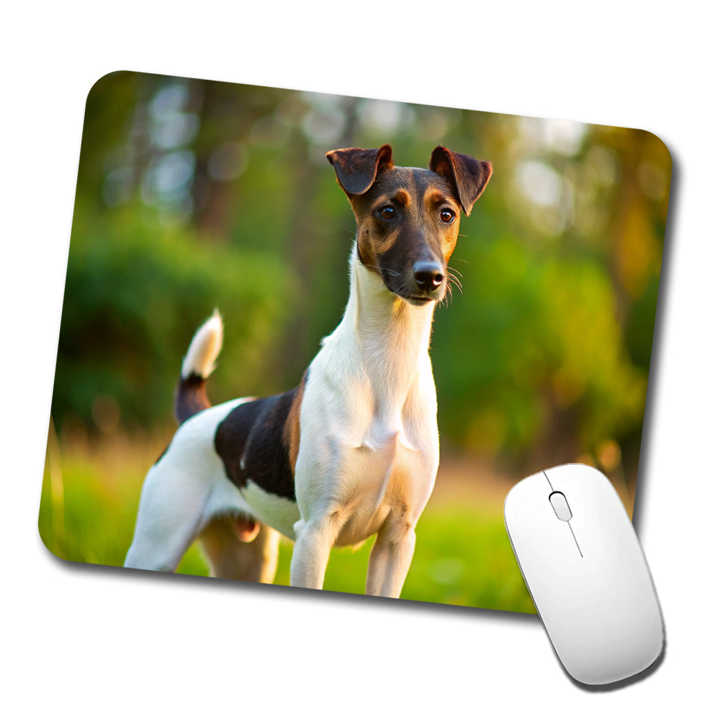 Smooth Fox Terrier Dog Photo Low Profile Mouse Pad Mat