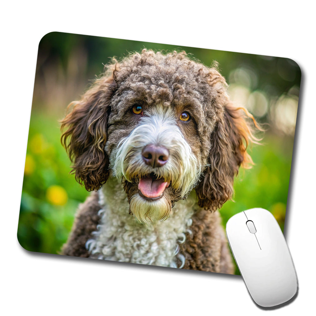 Spanish Water Dog Photo Low Profile Mouse Pad Mat