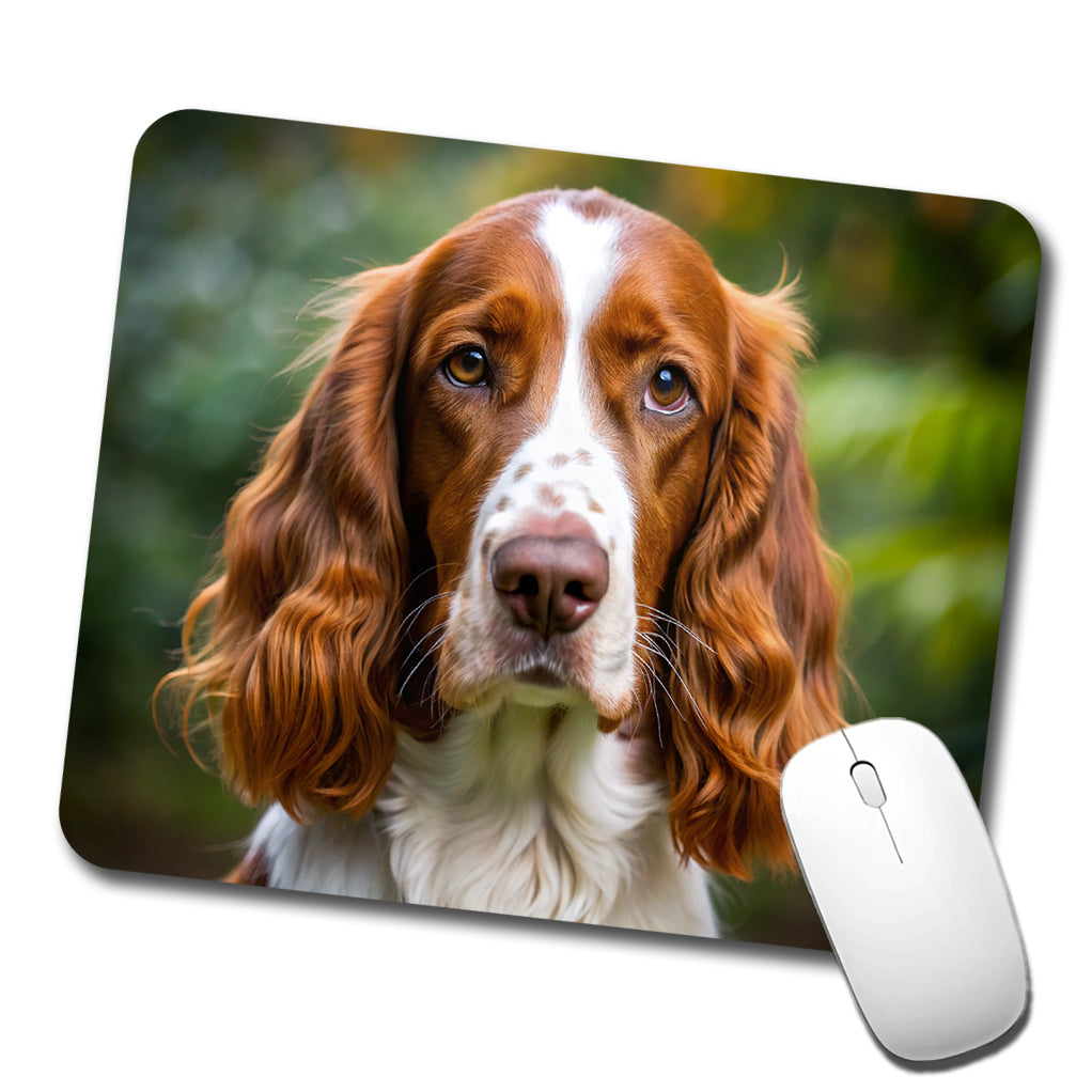Welsh Springer Spaniel Dog Photo Low Profile Mouse Pad Mat
