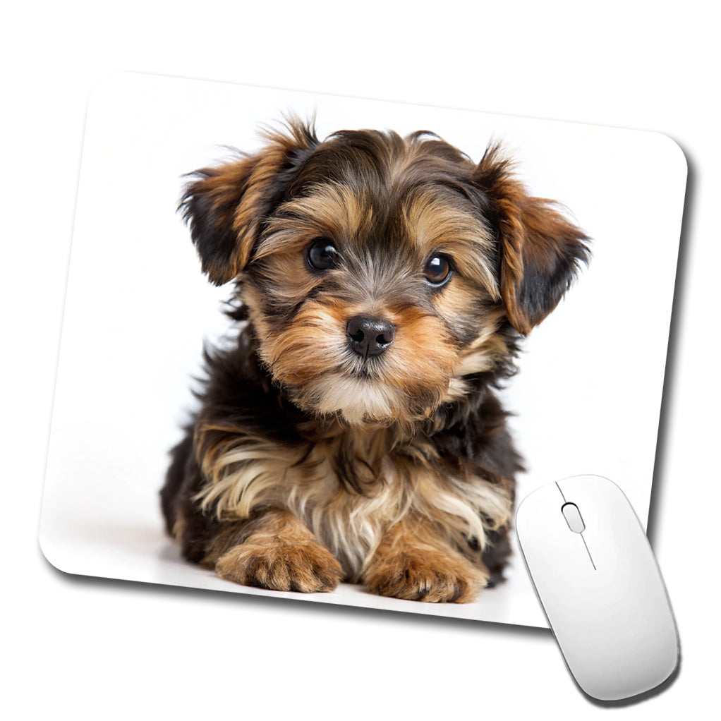 Yorkipoo Dog Puppy Photo Low Profile Mouse Pad Mat