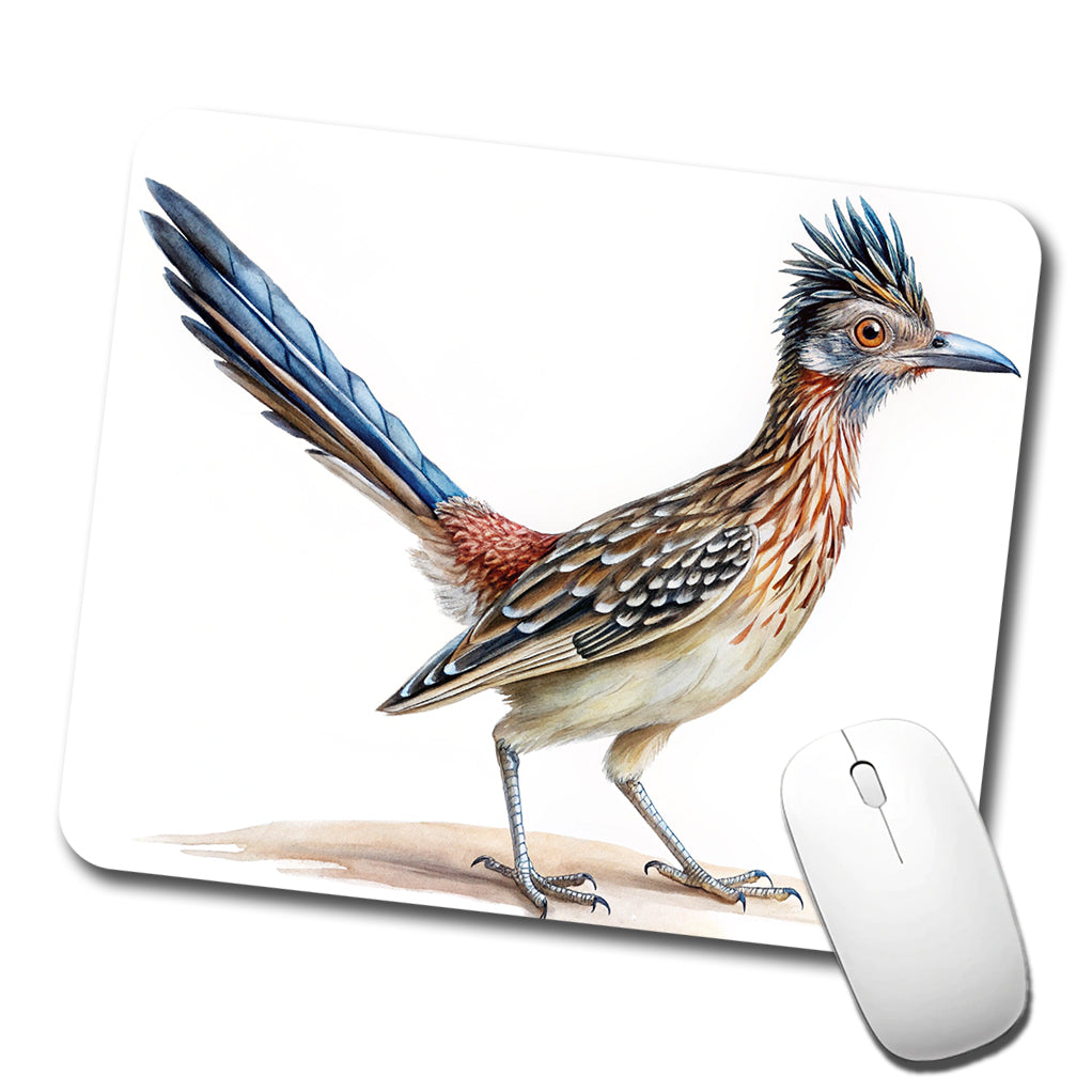 Greater Roadrunner New Mexico State Bird Illustration Low Profile Mouse Pad Mat