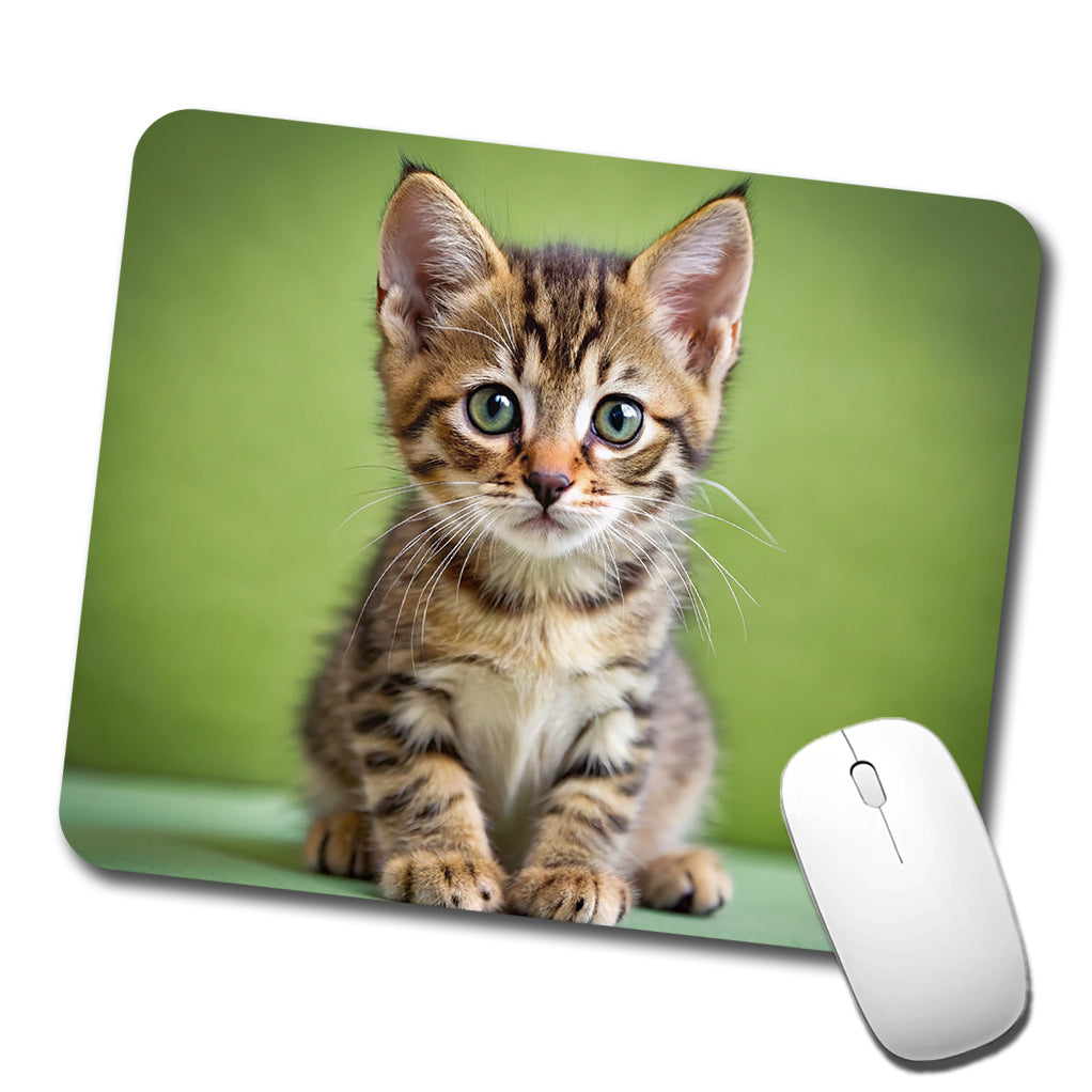 European Shorthair Cat Kitten Photo Low Profile Mouse Pad Mat