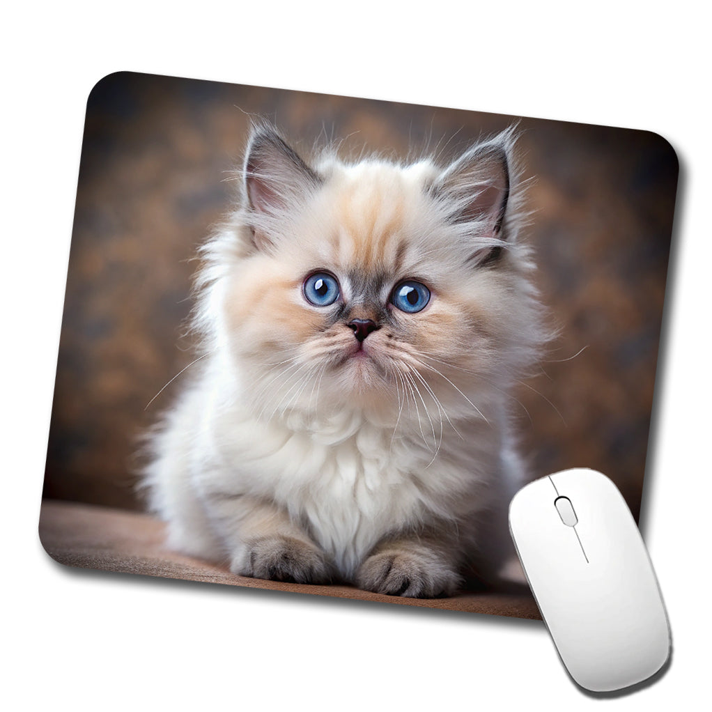 Himalayan Cat Kitten Photo Low Profile Mouse Pad Mat