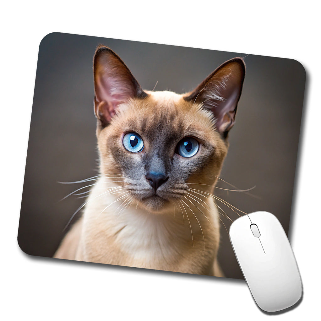 Tonkinese Cat Photo Low Profile Mouse Pad Mat