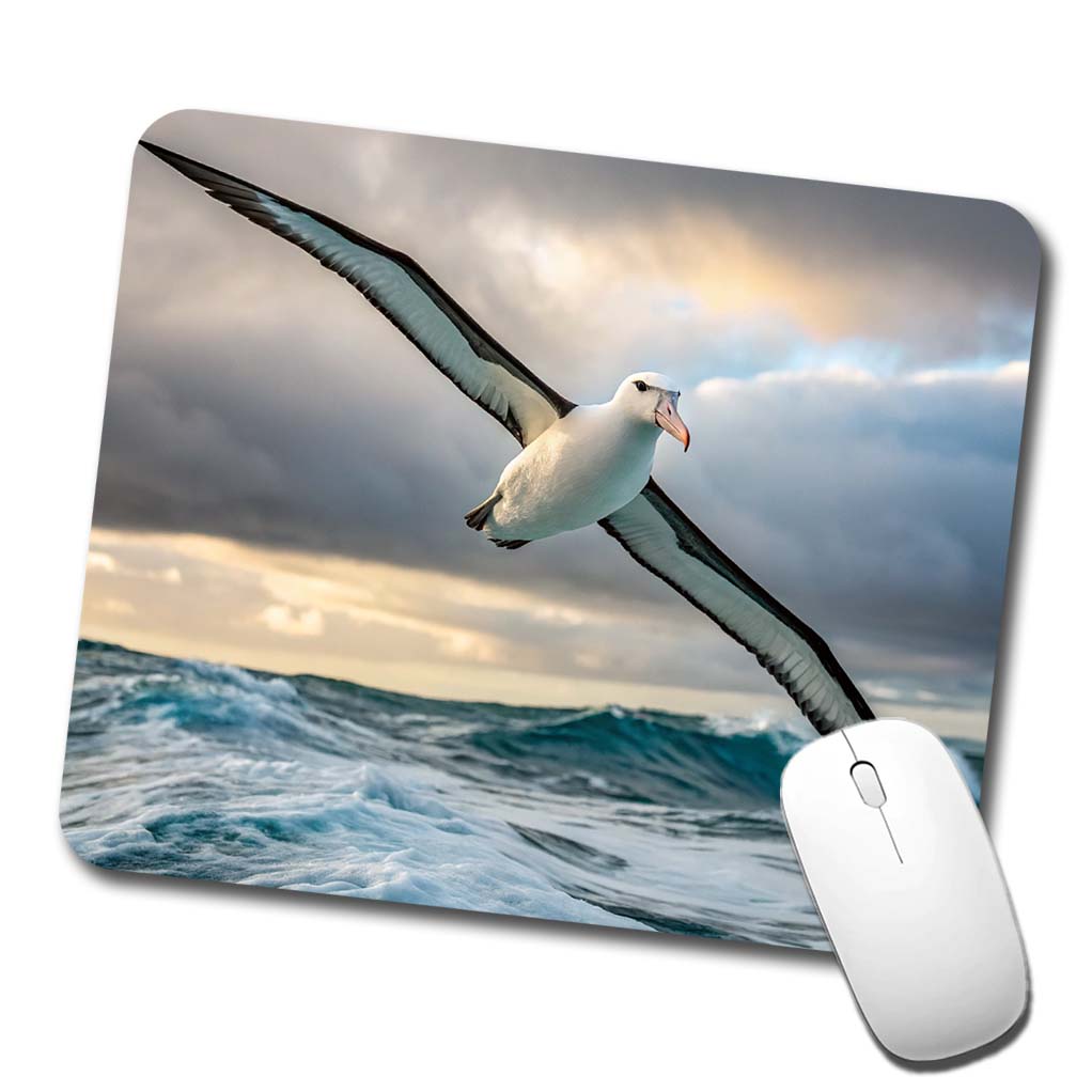 Albatross Bird Photo Low Profile Mouse Pad Mat