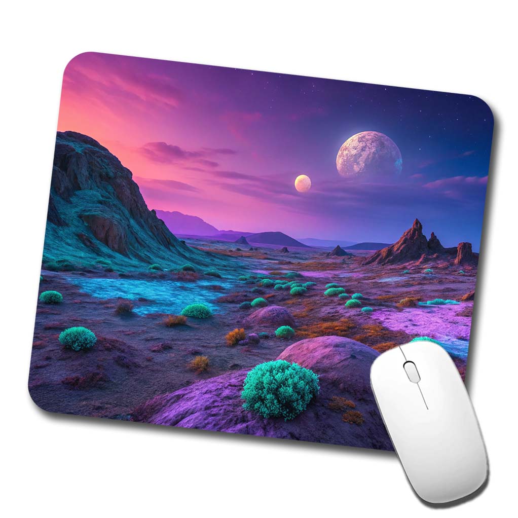 Alien Planet Surface Beautiful Low Profile Mouse Pad Mat