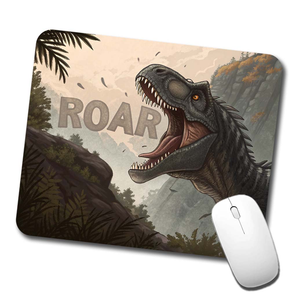 Allosaurus Roar Dinosaur Low Profile Mouse Pad Mat