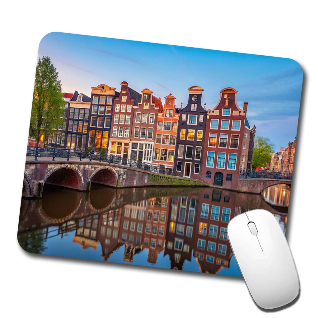 Amsterdam Netherlands Photo Low Profile Mouse Pad Mat