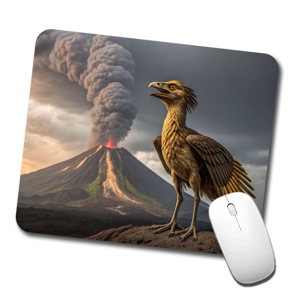 Archaeopteryx Volcano Dinosaur Low Profile Mouse Pad Mat