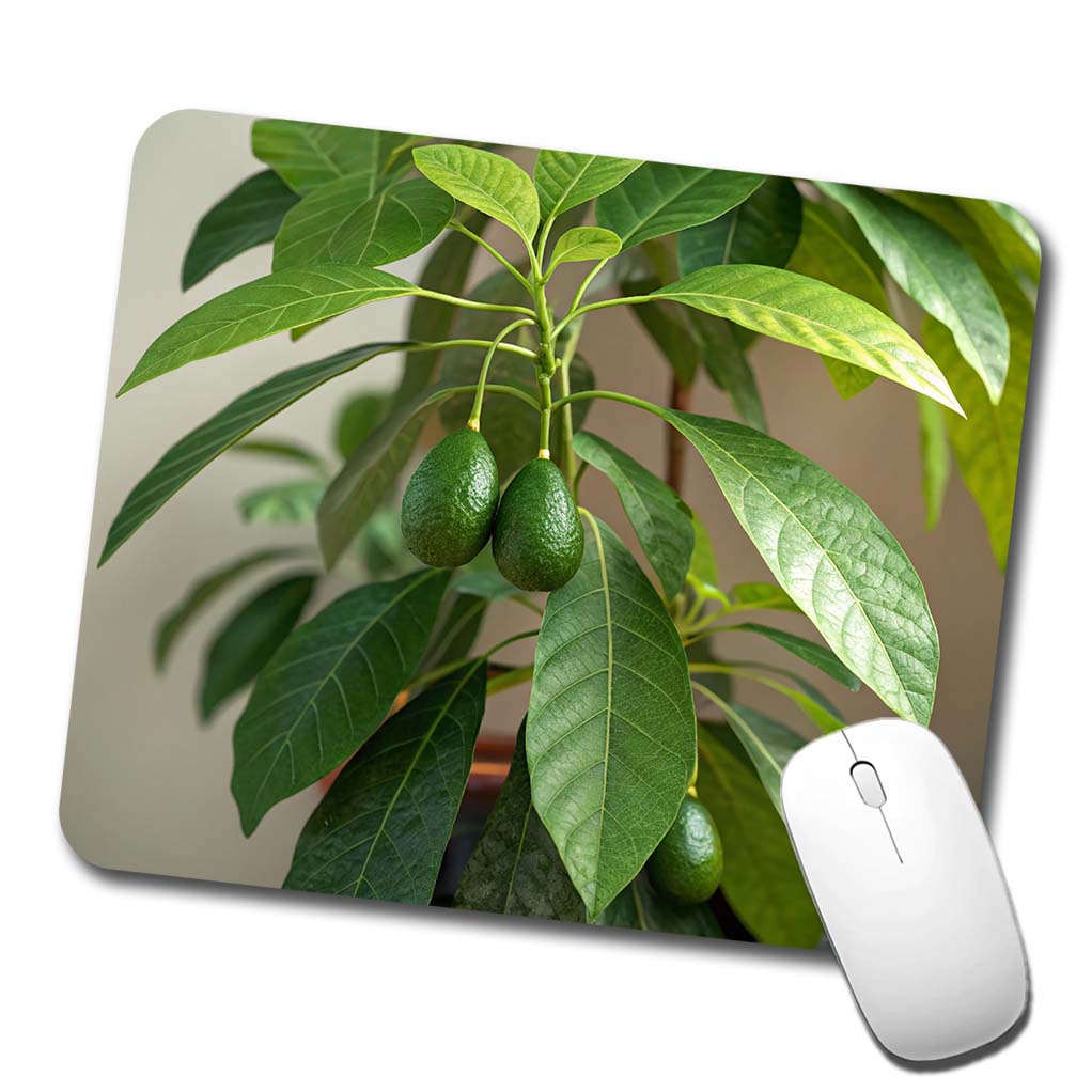 Avocados On Plant Low Profile Mouse Pad Mat