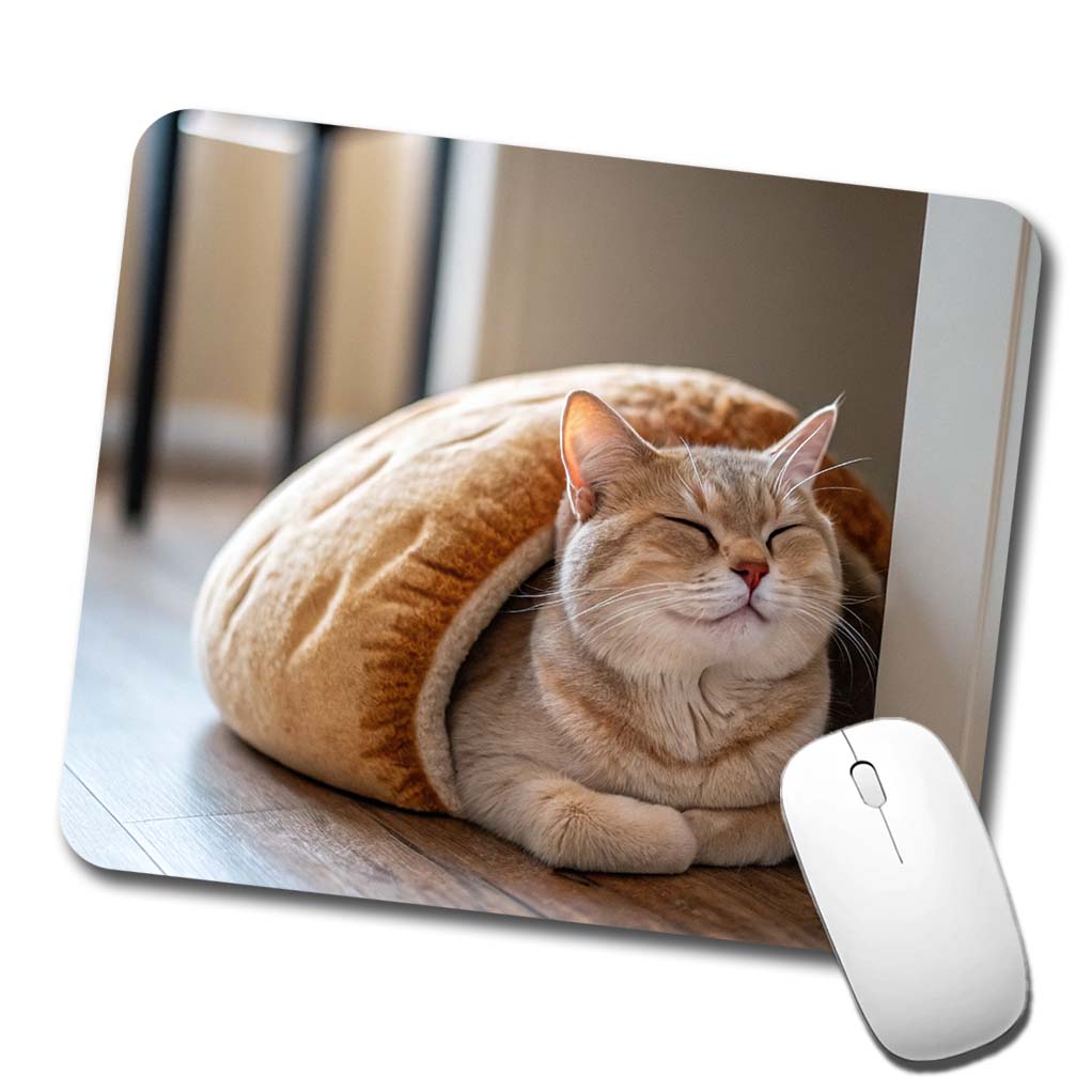 Cat Loaf Cute Low Profile Mouse Pad Mat