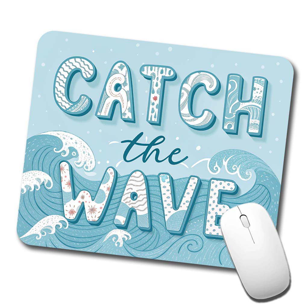 Catch The Wave Ocean Low Profile Mouse Pad Mat
