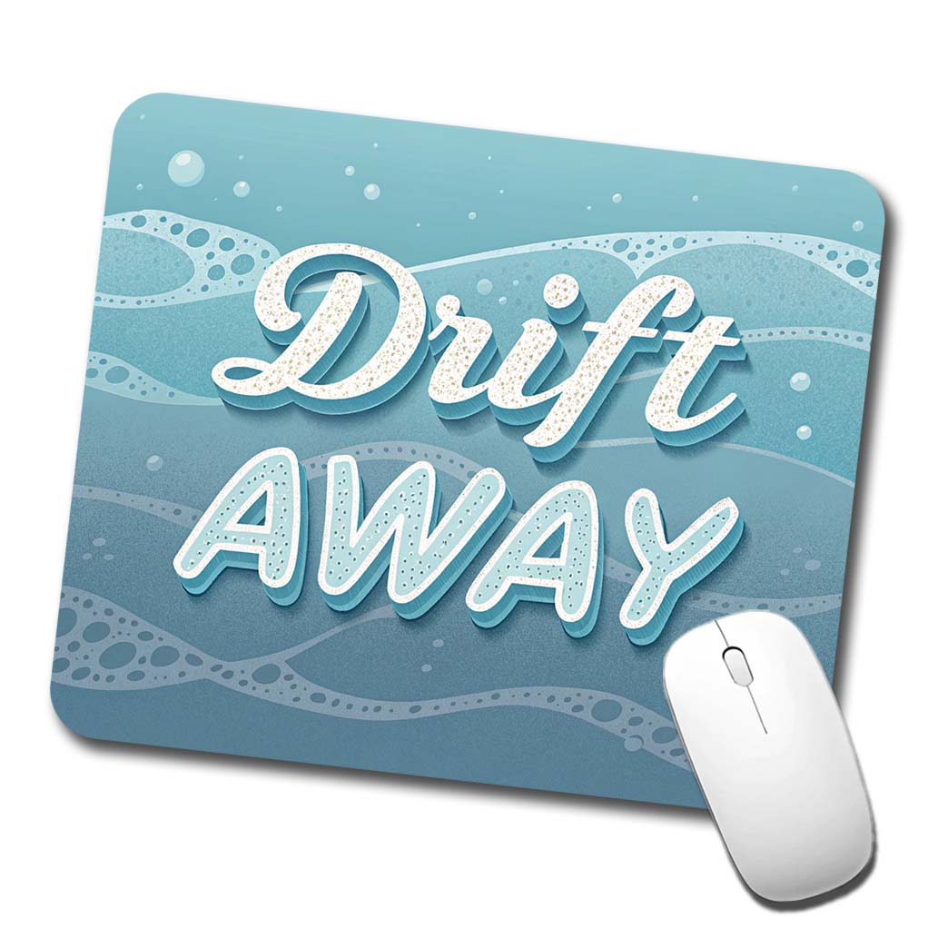 Drift Away Sea Foam Ocean Low Profile Mouse Pad Mat