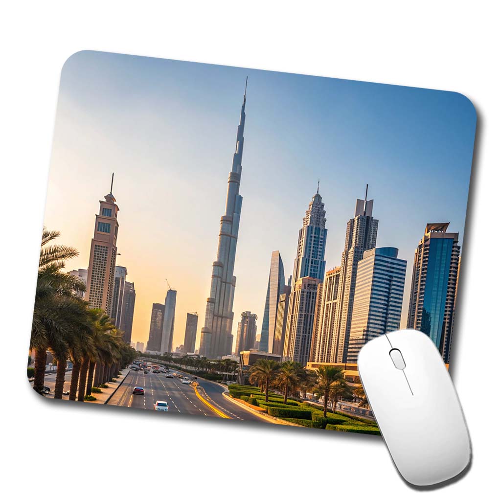 Dubai United Arab Emirates Travel Low Profile Mouse Pad Mat