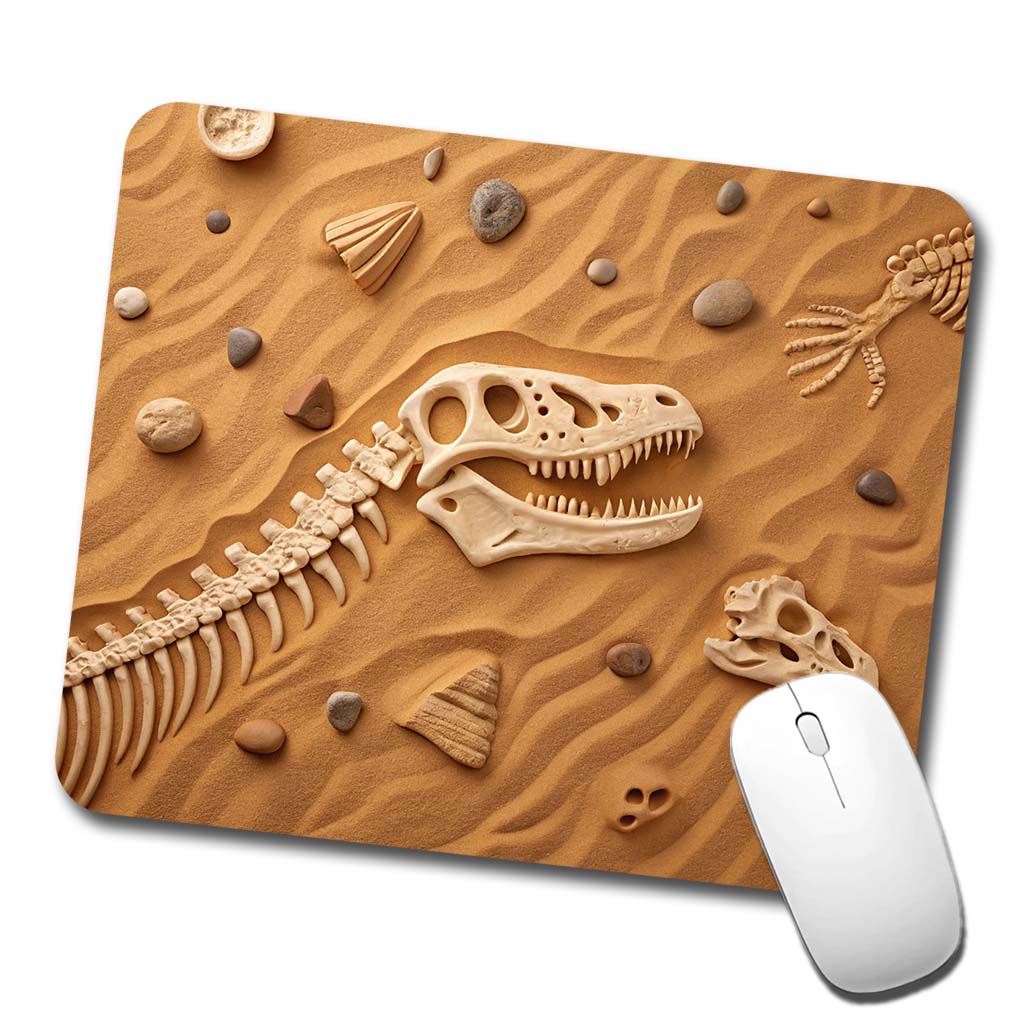 Fossils Dinosaur Bones Low Profile Mouse Pad Mat