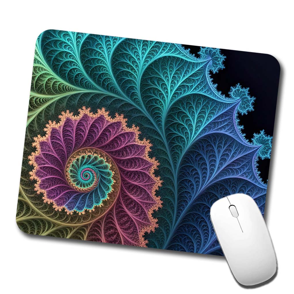 Fractal Geometry Beautiful Low Profile Mouse Pad Mat