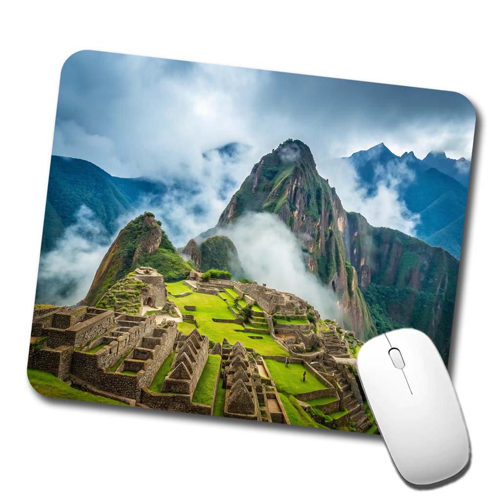 Machu Picchu Peru Travel Destination Low Profile Mouse Pad Mat