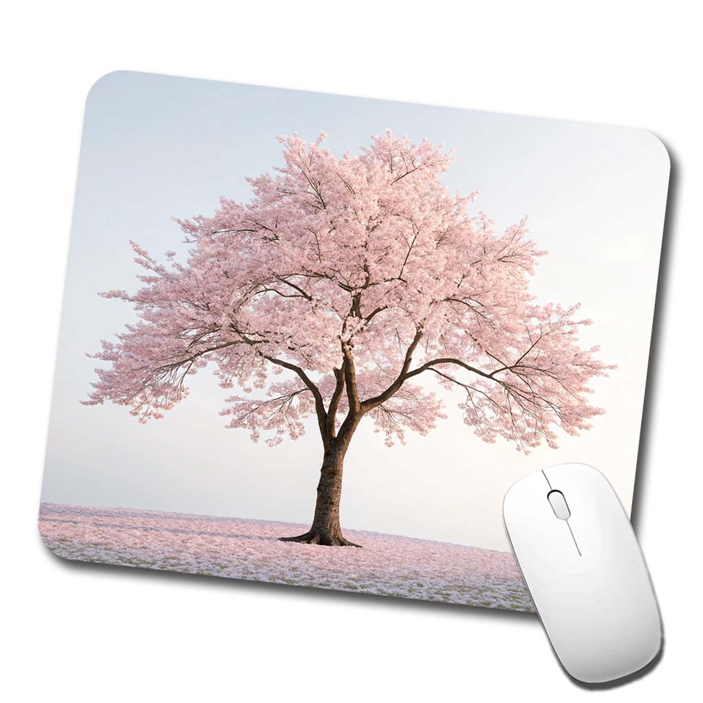 Sakura Cherry Blossom Tree Pink Flower Low Profile Mouse Pad Mat