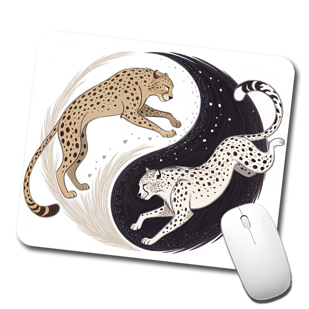 Two Cheetahs Yin Yang Low Profile Mouse Pad Mat