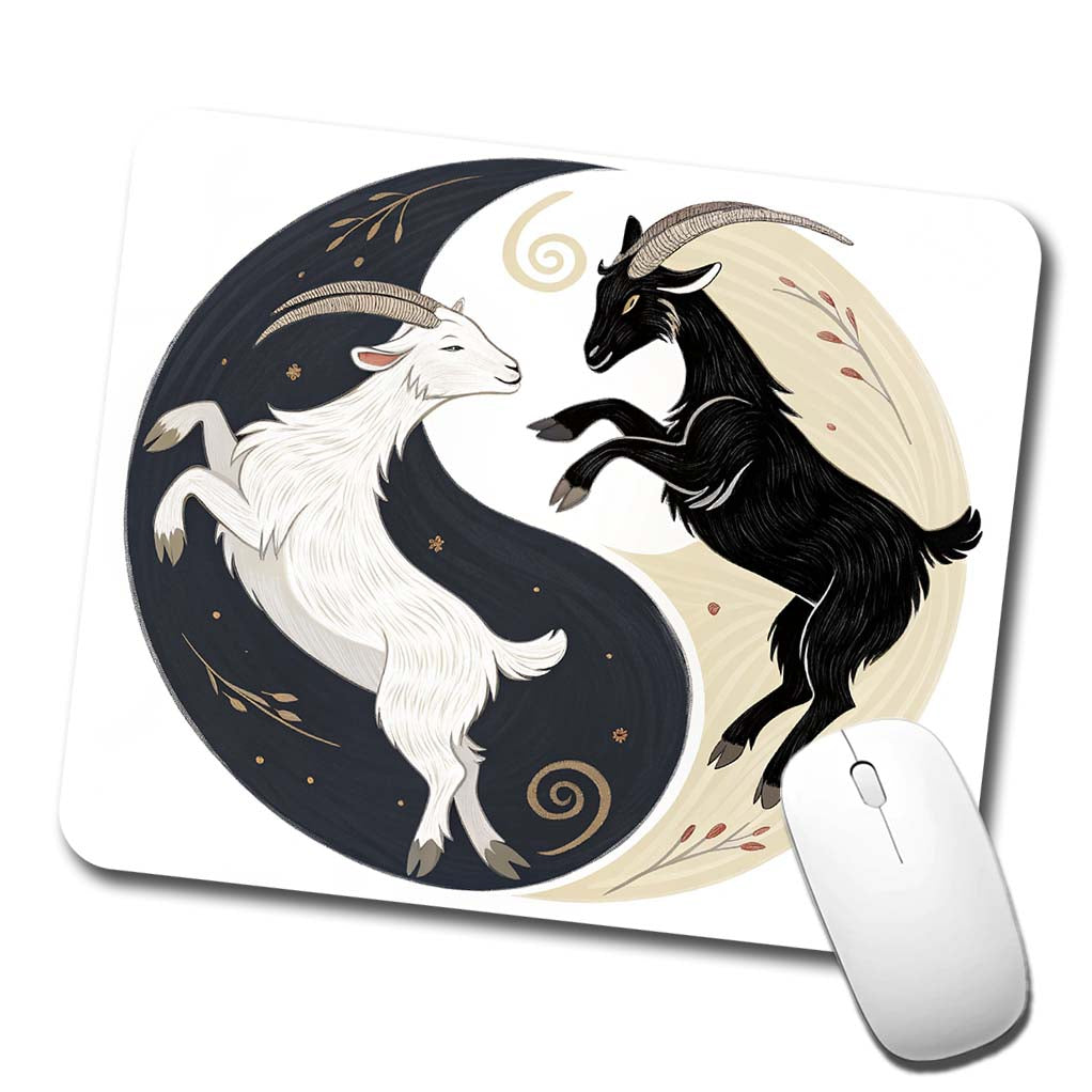 Two Goats Yin Yang Low Profile Mouse Pad Mat