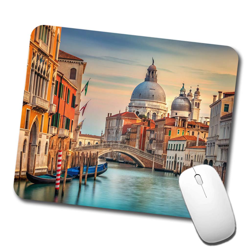 Venice Italy Canal Travel Low Profile Mouse Pad Mat