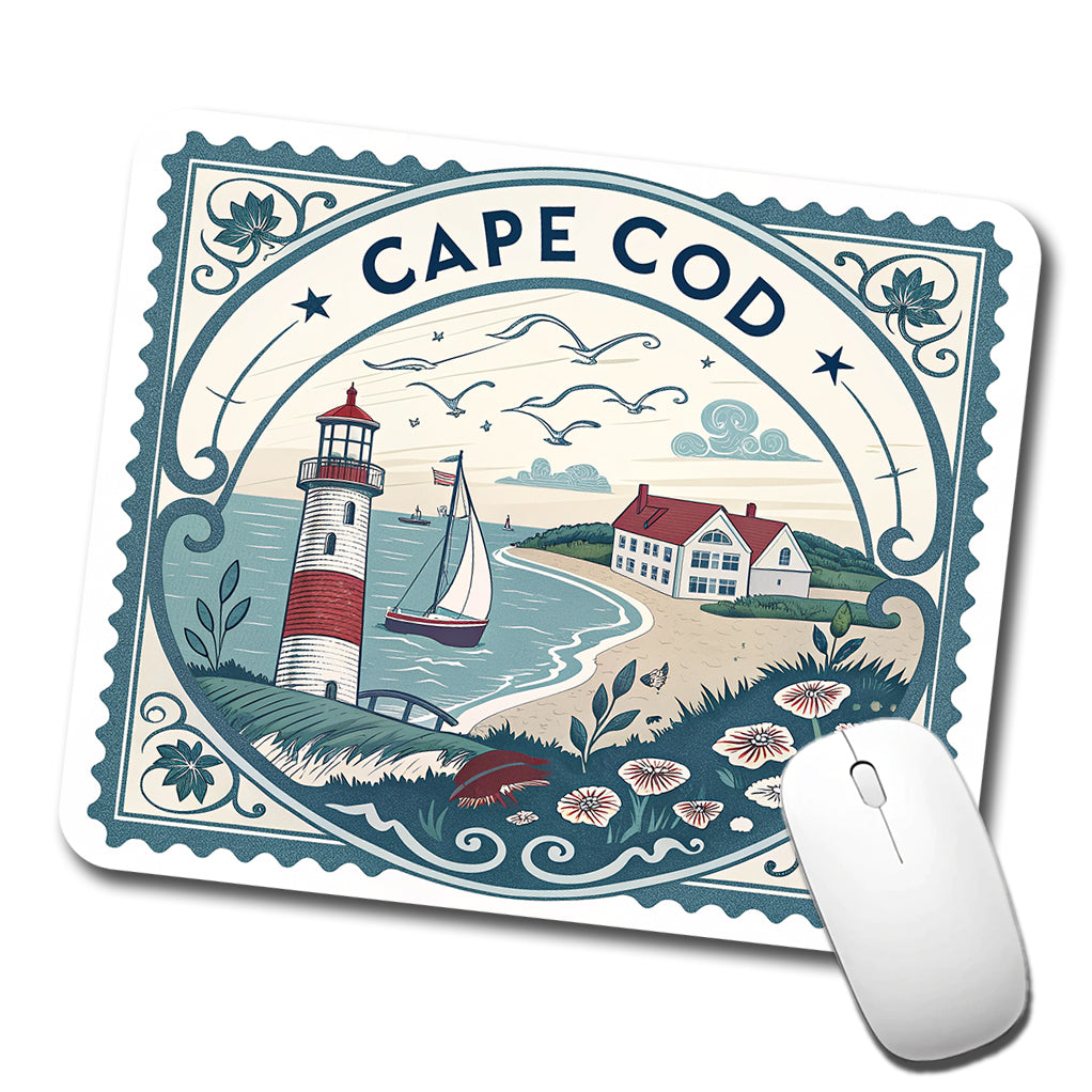 Cape Cod, Massachusetts MA Travel City State Stamp Low Profile Mouse Pad Mat