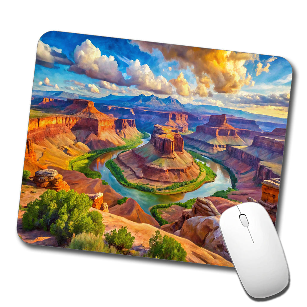 Canyonlands National Park Utah Watercolor Style Low Profile Mouse Pad Mat