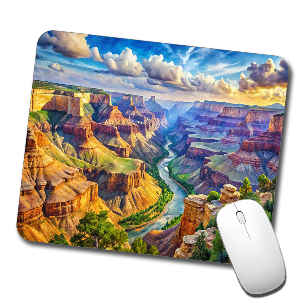 Grand Canyon - Parashant National Monument Arizona Watercolor Style Low Profile Mouse Pad Mat