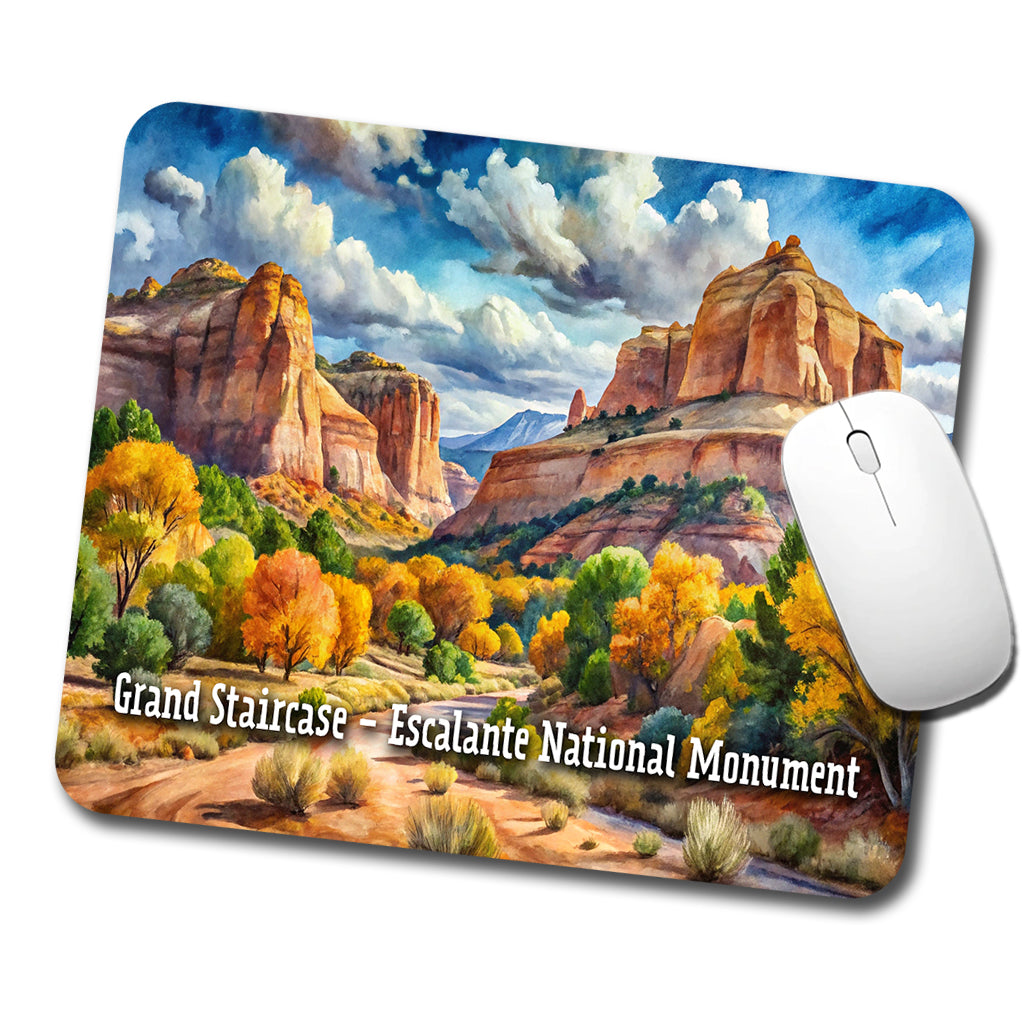 Grand Staircase - Escalante National Monument Utah Low Profile Mouse Pad Mat