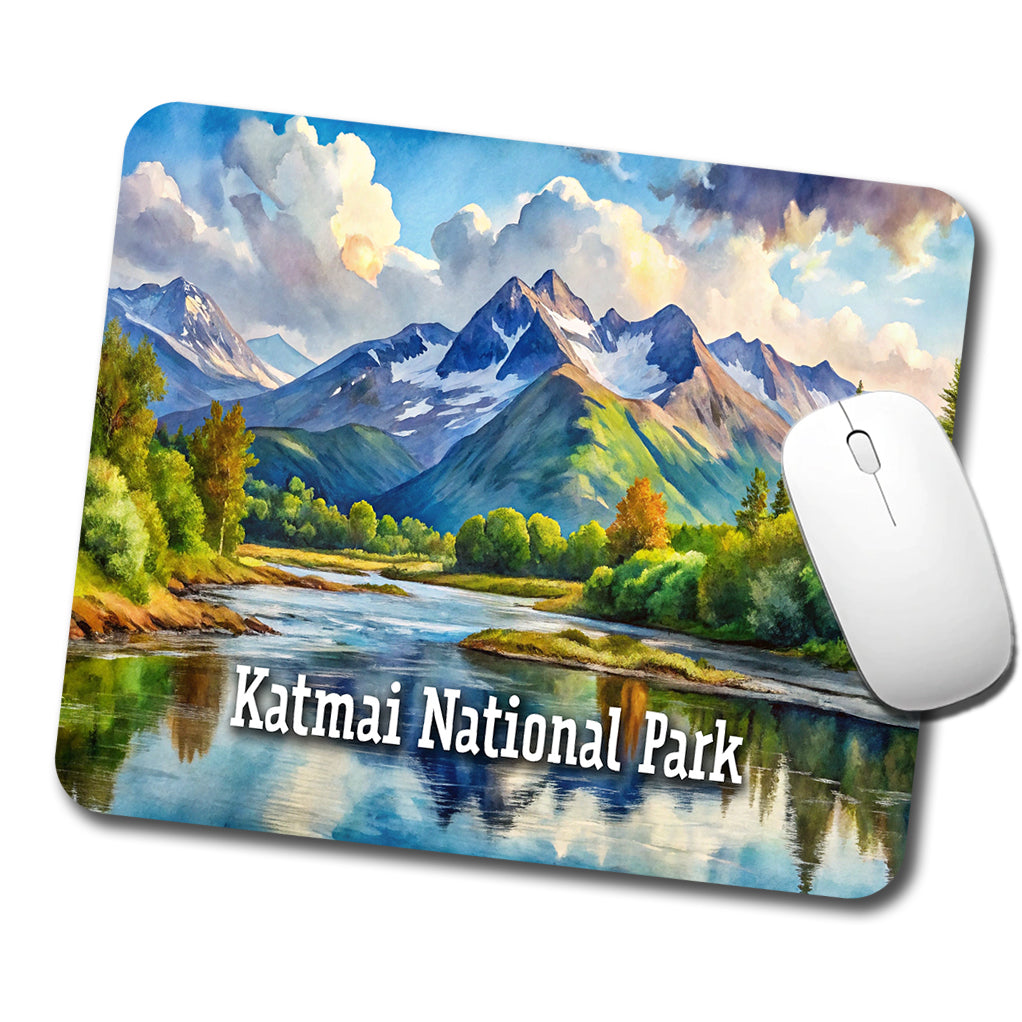 Katmai National Park Alaska Low Profile Mouse Pad Mat
